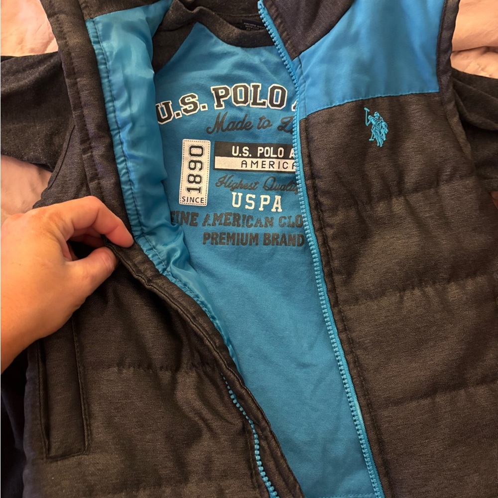 Boys 6T 3pc U.S. Polo Assn. Vest, top, pants- not worn